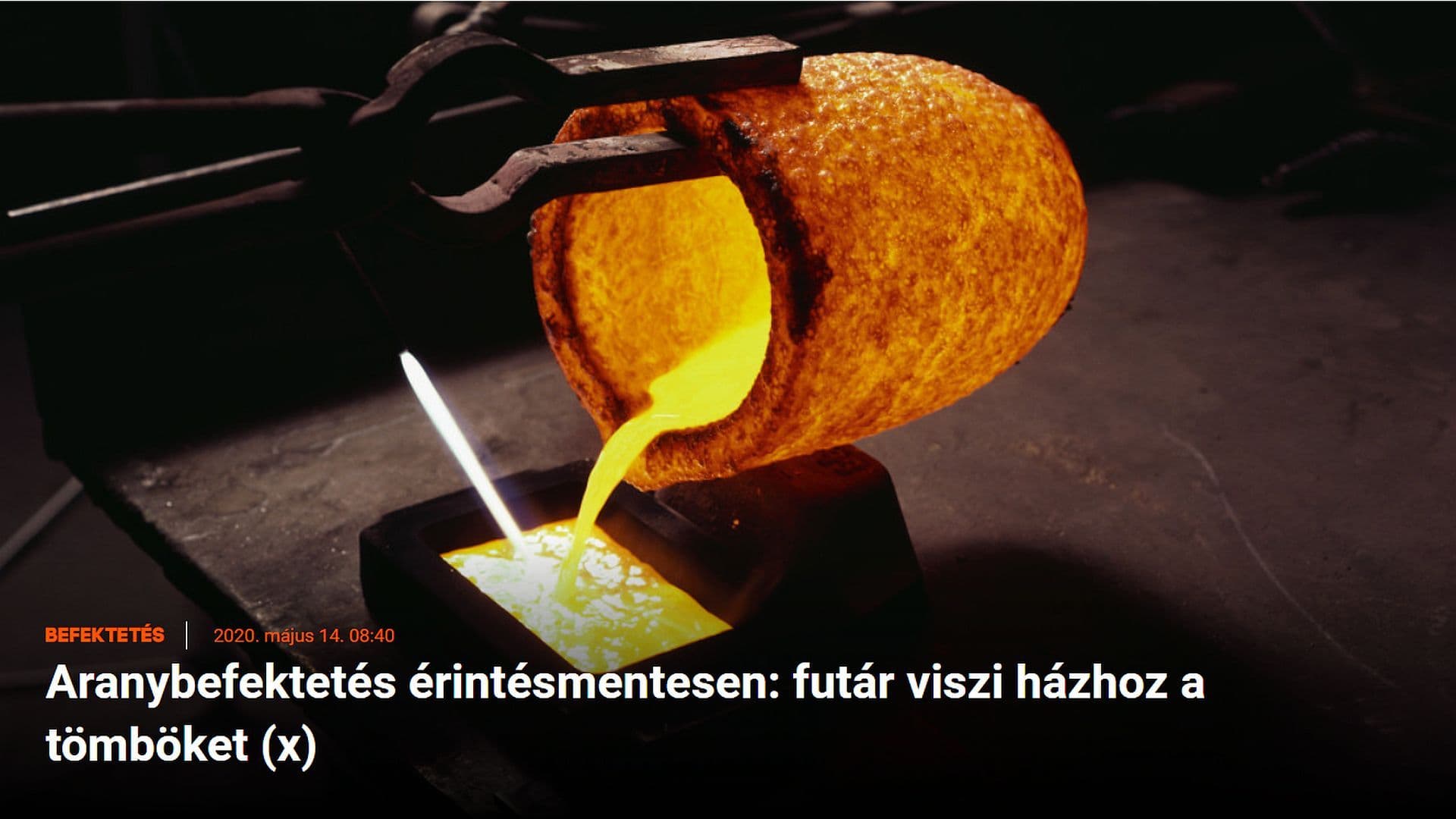Aranybefektetés érintésmentesen: a portfolio.hu a Goldtresorról