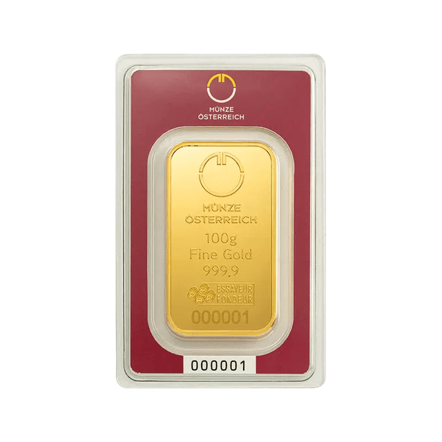 100 g Goldbarren