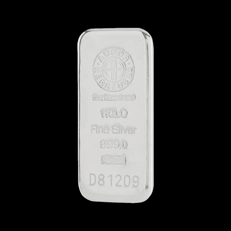 Fizikai ezüsttömb a Goldtresor trezorából